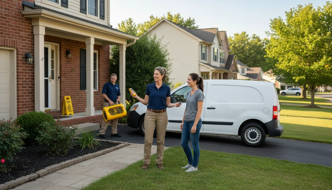 Residential water damage restoration in Farber, MO